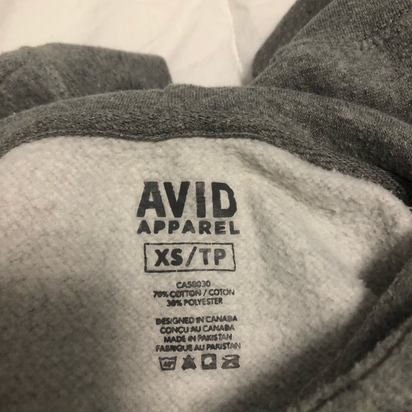 McMaster grey burgundy university hoodie - Picture 2 of 2